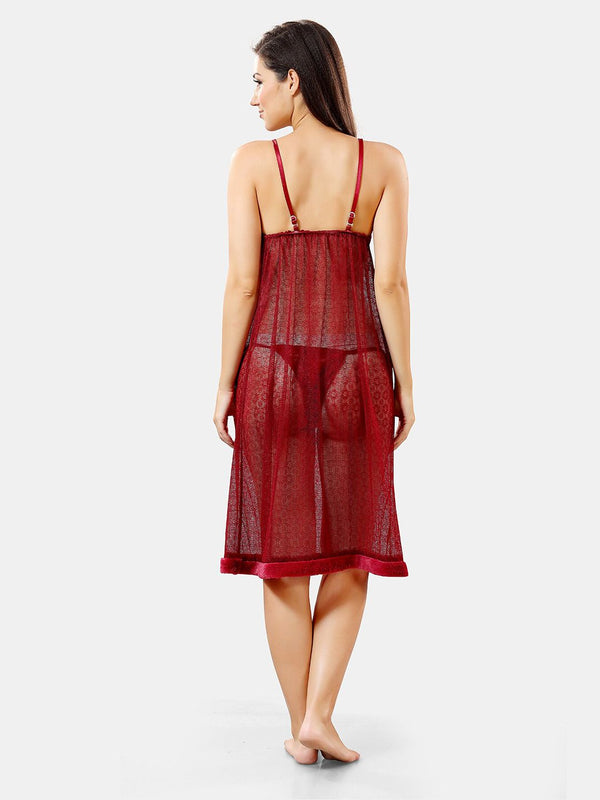 Be You Self Design Nightdress With Robe