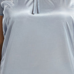 Be You Grey 6 Piece Satin Maxi Nightdress