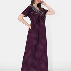 Be You Embroidered Maxi Nightdress