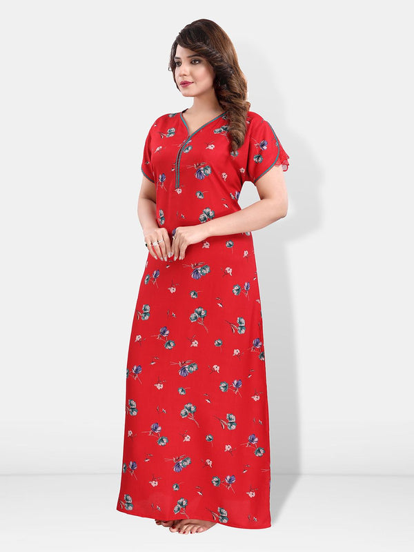 Be You Floral Printed Maxi Feeding & Maternity Nightdress