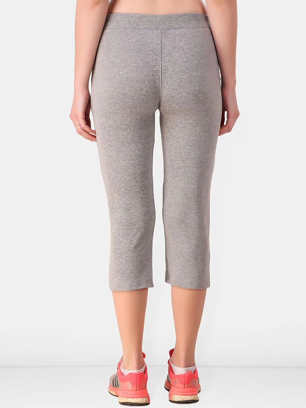 Be You Women Solid  Mid Rise Three-Fourth Tights