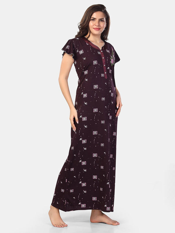 Be You Printed Maxi Nightdress