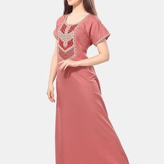 Be You Floral Embroidered Maxi Nightdress