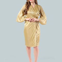 Be You Women Gold-Toned Nightdress