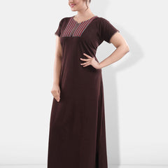 Be You Embroidered Maxi Nightdress