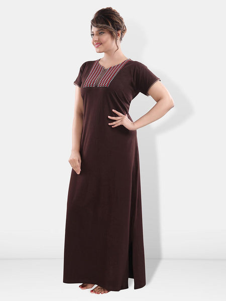 Be You Embroidered Maxi Nightdress