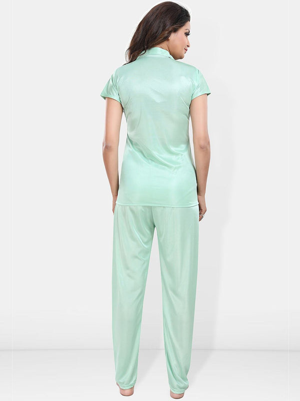 Be You Satin Shirt & Lounge Pant Night Suit
