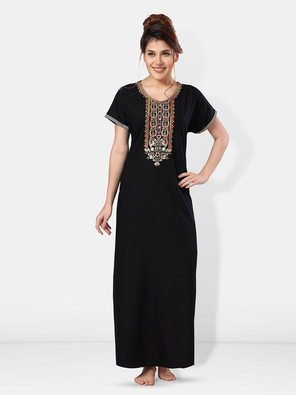 Be You Embroidered Maxi Nightdress