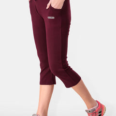 Be You Women Solid Cotton Three Fourth-Length Tights