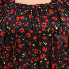 Be You Floral Printed Satin Maxi Nightdress