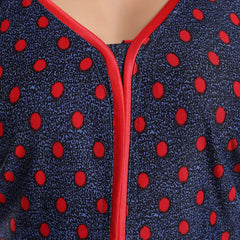 Be You Polka Dots Printed Satin Maxi Nightdress
