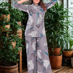 Be You Geometric Printed Top & Trousers Co-Ords