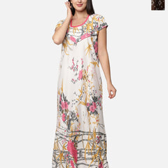 Be You Pack Of 2 Women Floral Printed Maxi Nightdress