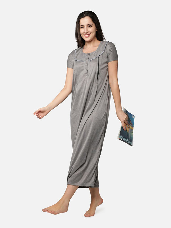 Be You Striped Maternity Maxi Nightdress