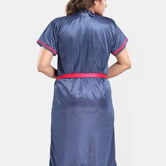 Be You Satin Wrap Nightdress With Robe