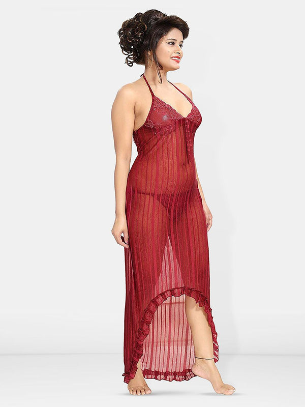 Be You Self Design Net Baby Doll With Brief