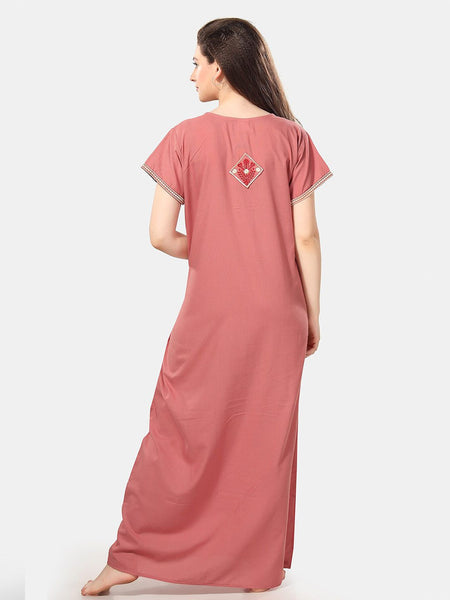 Be You Floral Embroidered Maxi Nightdress