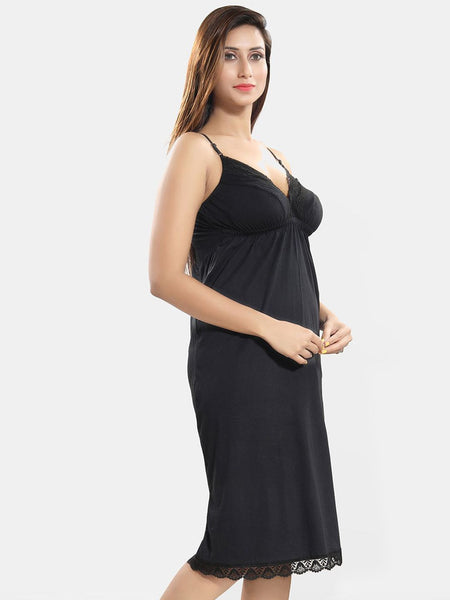 Be You Sleeveless Cotton Knee Length Nightdress