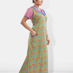 Be You Floral Printed Maxi Nightdress