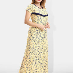 Be You Floral Printed Maternity Maxi Nightdress