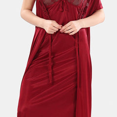 Be You Satin Maxi Nightdress With Robe