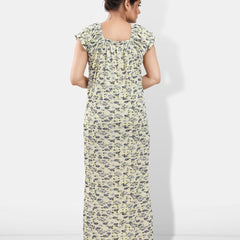 Be You Floral Printed Satin Maxi Nightdress