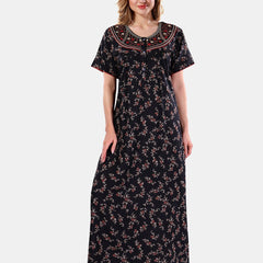 Be You Floral Printed Maxi Nightdress