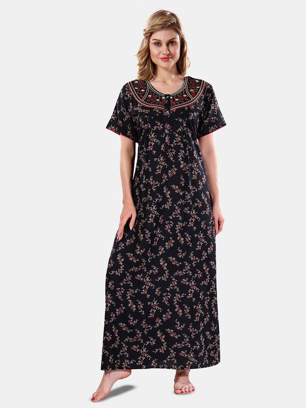 Be You Floral Printed Maxi Nightdress