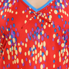 Be You Women Polka Dots Printed Maxi Nightdress