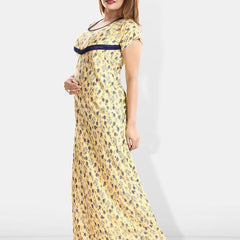 Be You Floral Printed Maternity Maxi Nightdress