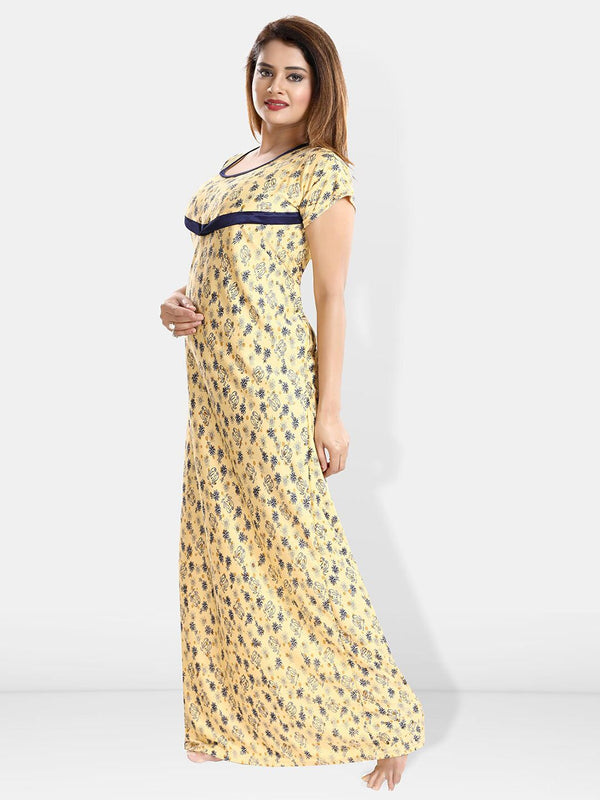 Be You Floral Printed Maternity Maxi Nightdress
