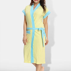 Be You Women Cotton Anti-bacterial Super Soft Bath Robe With Belt