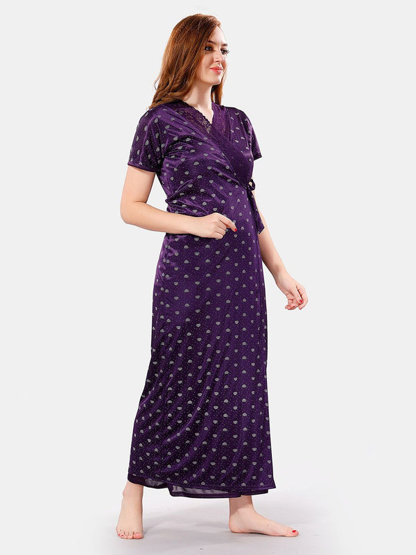 Be You Satin Maxi Nightdress With Robe