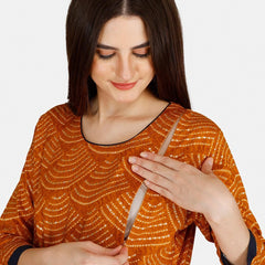 Be You Bandhani Printed Straight Kurta