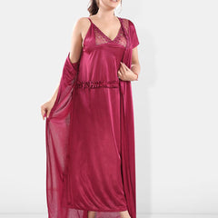 Be You Satin Maxi Nightdress With Robe