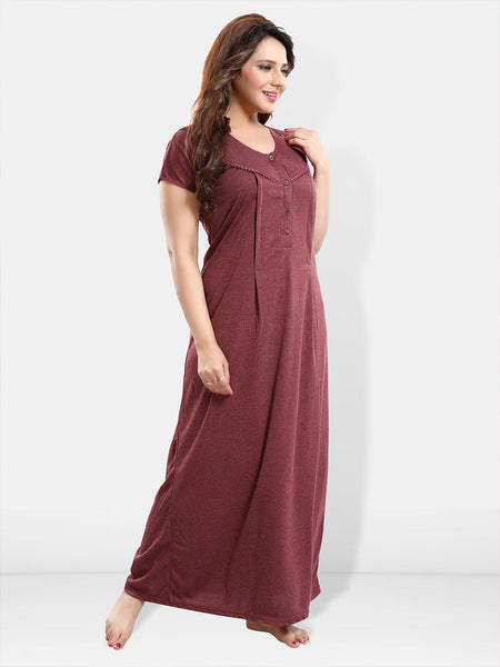 Be You Maternity Striped Maxi Nightdress