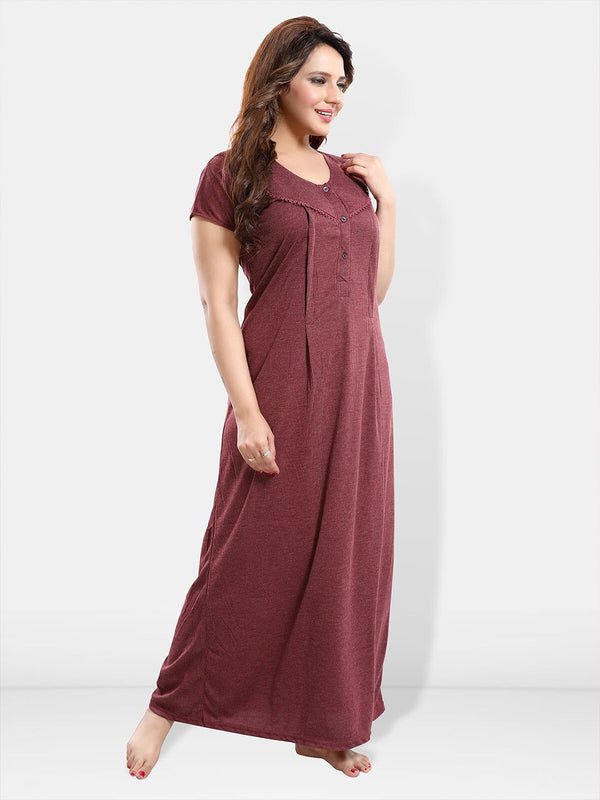 Be You Maternity Striped Maxi Nightdress
