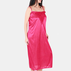 Be You Floral Lace Shoulder Straps Satin Maxi Nightdress With Robe