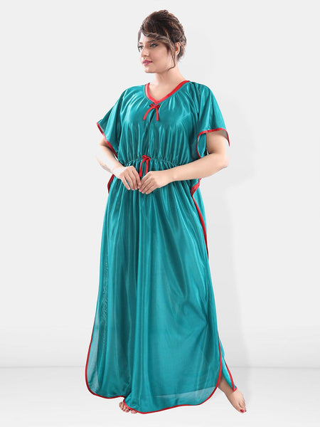 Be You V-Neck Satin Maxi Kaftan Nightdress