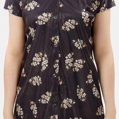 Be You Printed Satin Shirt & Pyjama