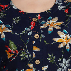 Be You Floral Printed Maternity Straight Kurta
