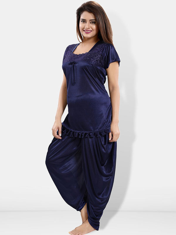 Be You Pack Of 2 Satin Top With Patiala