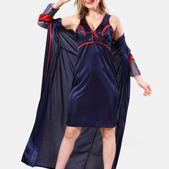 Be You Shoulder Strap Satin Maxi Nightdress With Robe