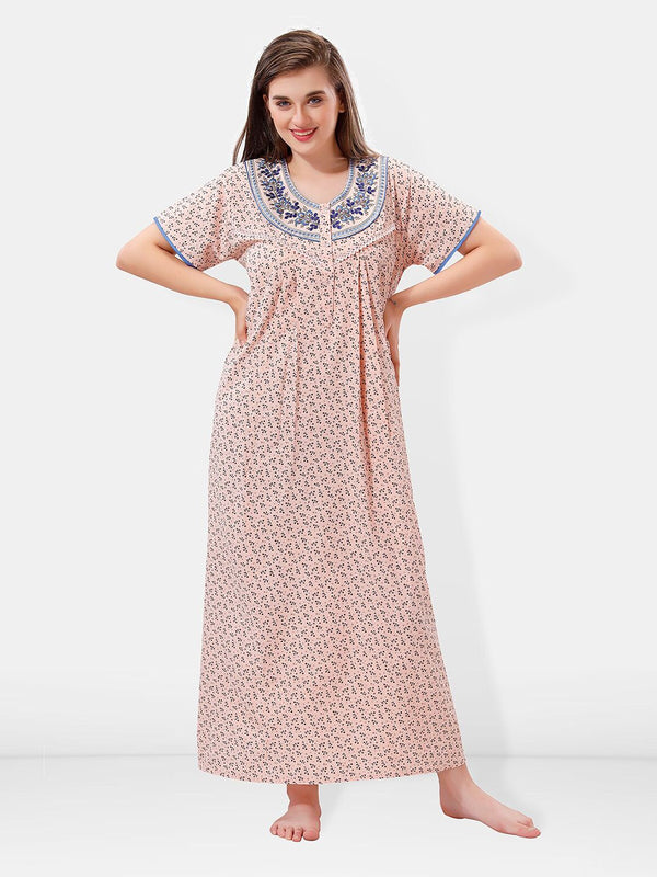 Be You Floral Printed Maxi Nightdress