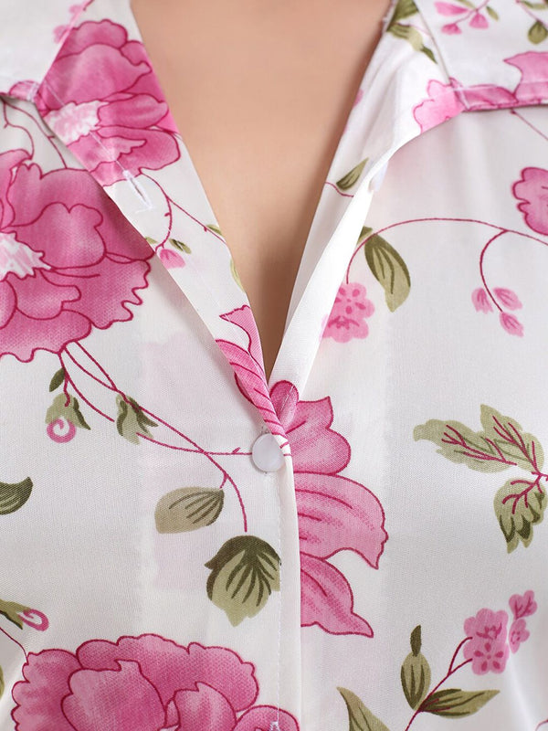 Be You Women Floral Printed Night suit