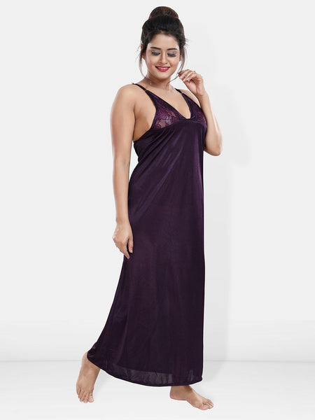 Be You Maxi Satin Wrap Nightdress With Robe