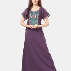 Be You Embroidered Maxi Nightdress