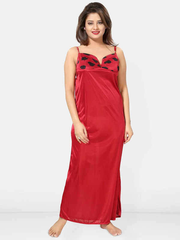 Be You Women Conversational Printed Maxi Nightdress