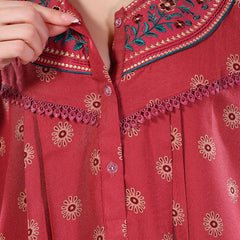 Be You Floral Printed Maxi Nightdress