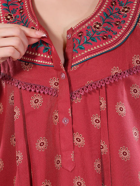 Be You Floral Printed Maxi Nightdress